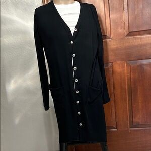 Black Button-Up Cardigan